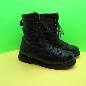 Georgia Boots Black Leather 10M G8044.
